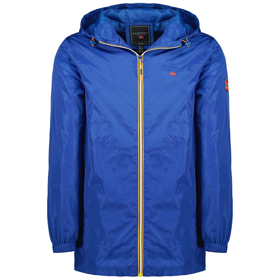 Chaqueta De Invierno Geographical Norway Para Hombre - Impermeable, Acolchada, Capucha Desmontable, Azul