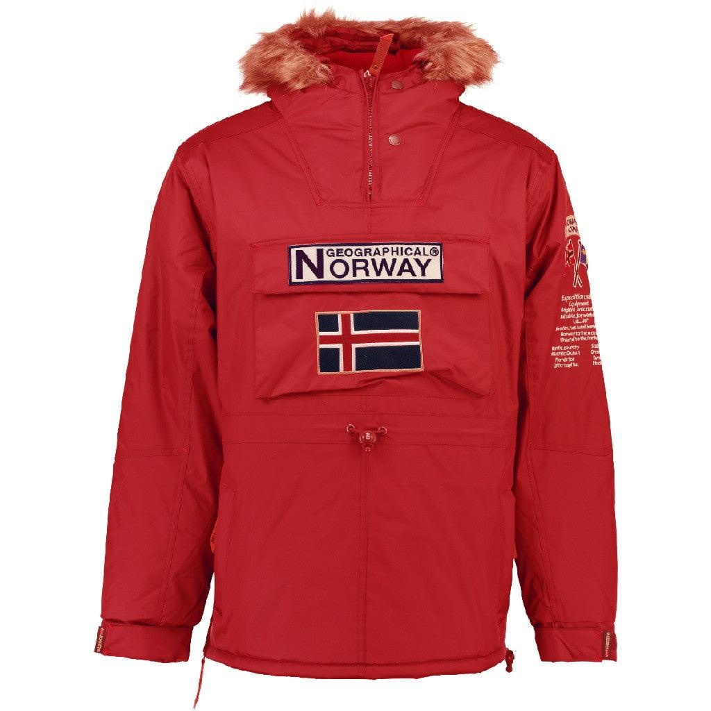 Parka Hombre Boomerang Rojo – Geographical Norway® | Tienda Oficial