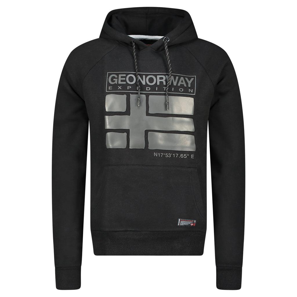 Logo Frontal Algodón Geographical Sudadera Geographical Norway - Sweat Zippé Capuche Sudadera Con Capucha