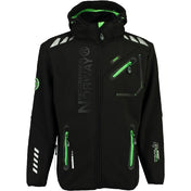 Chaqueta Softshell Hombre Royaute Negro / Verde Fluor