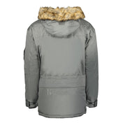 Parka De Hombre Abiosaure Gris Oscuro