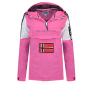 Chaqueta De Niña Astina Half Zip Rosa Llamativo