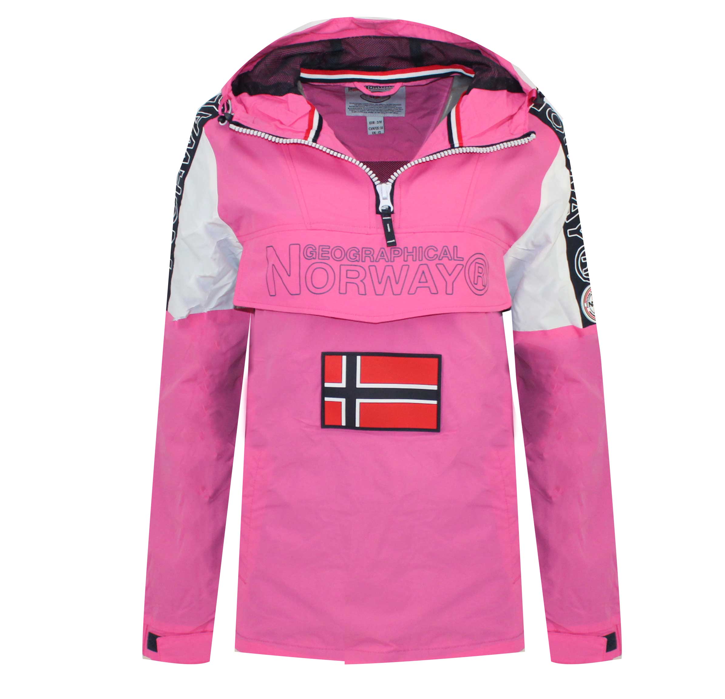 Chaqueta De Niña Astina Half Zip Rosa Llamativo