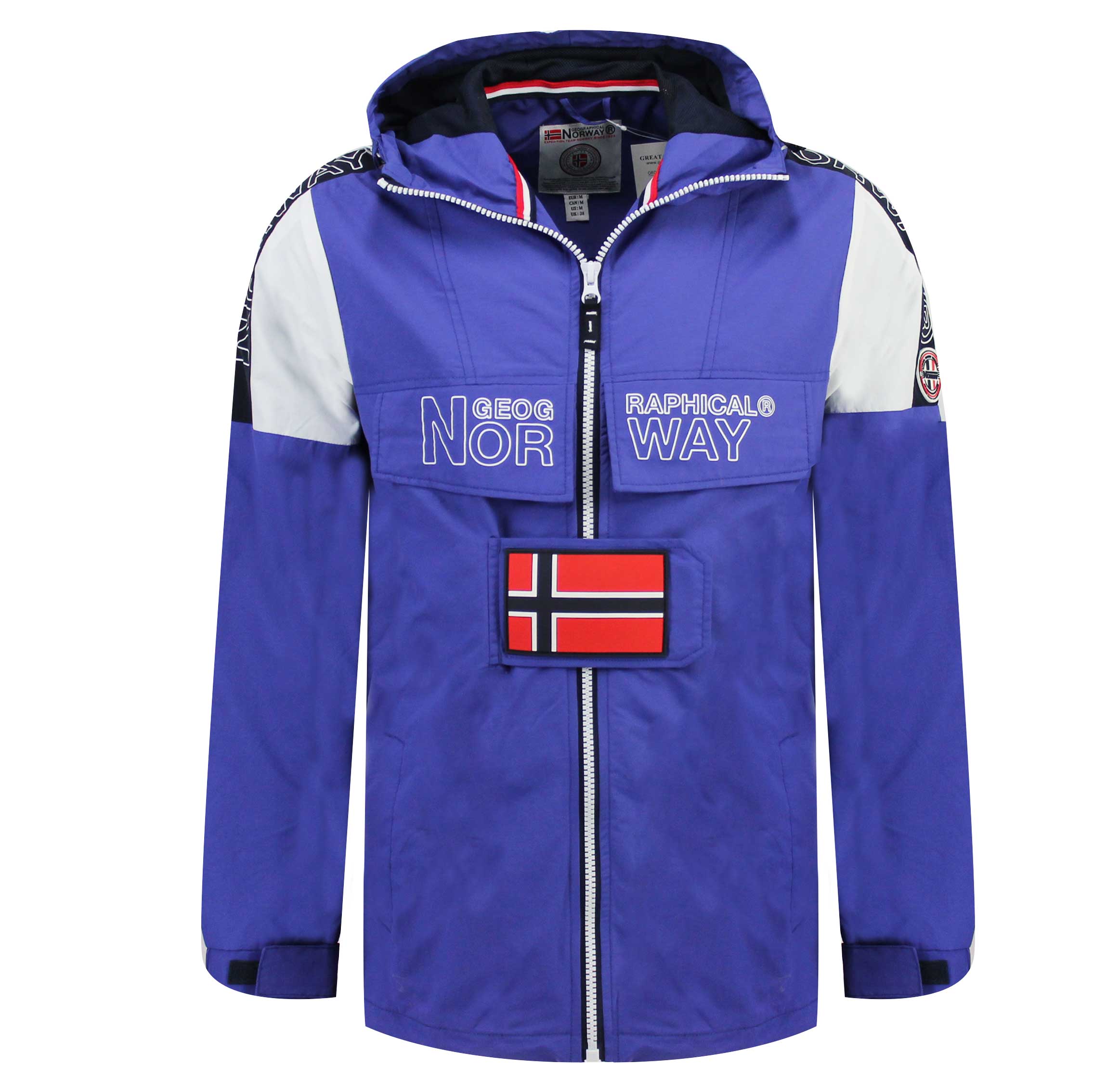 Chaqueta De Niño Astino Full Zip Azul Eléctrico
