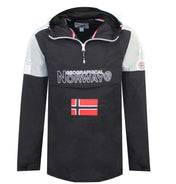 Chaqueta De Hombre Astino Half Zip Negro