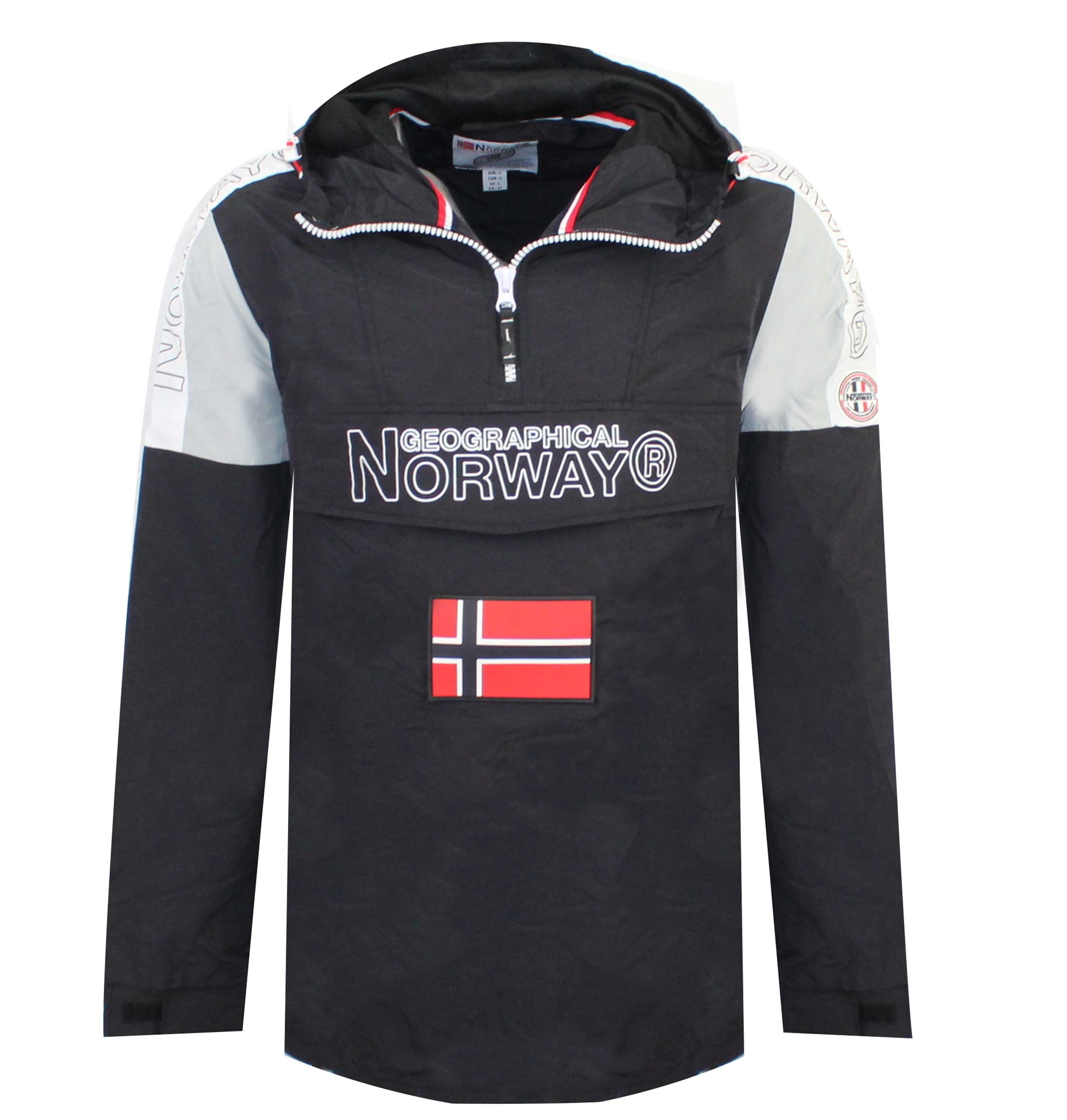 Chaqueta De Hombre Astino Half Zip Negro