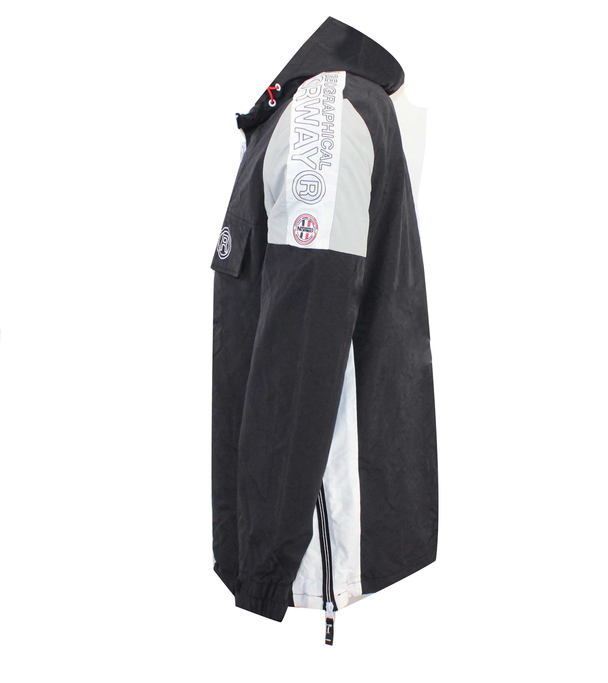 Chaqueta De Hombre Astino Half Zip Negro