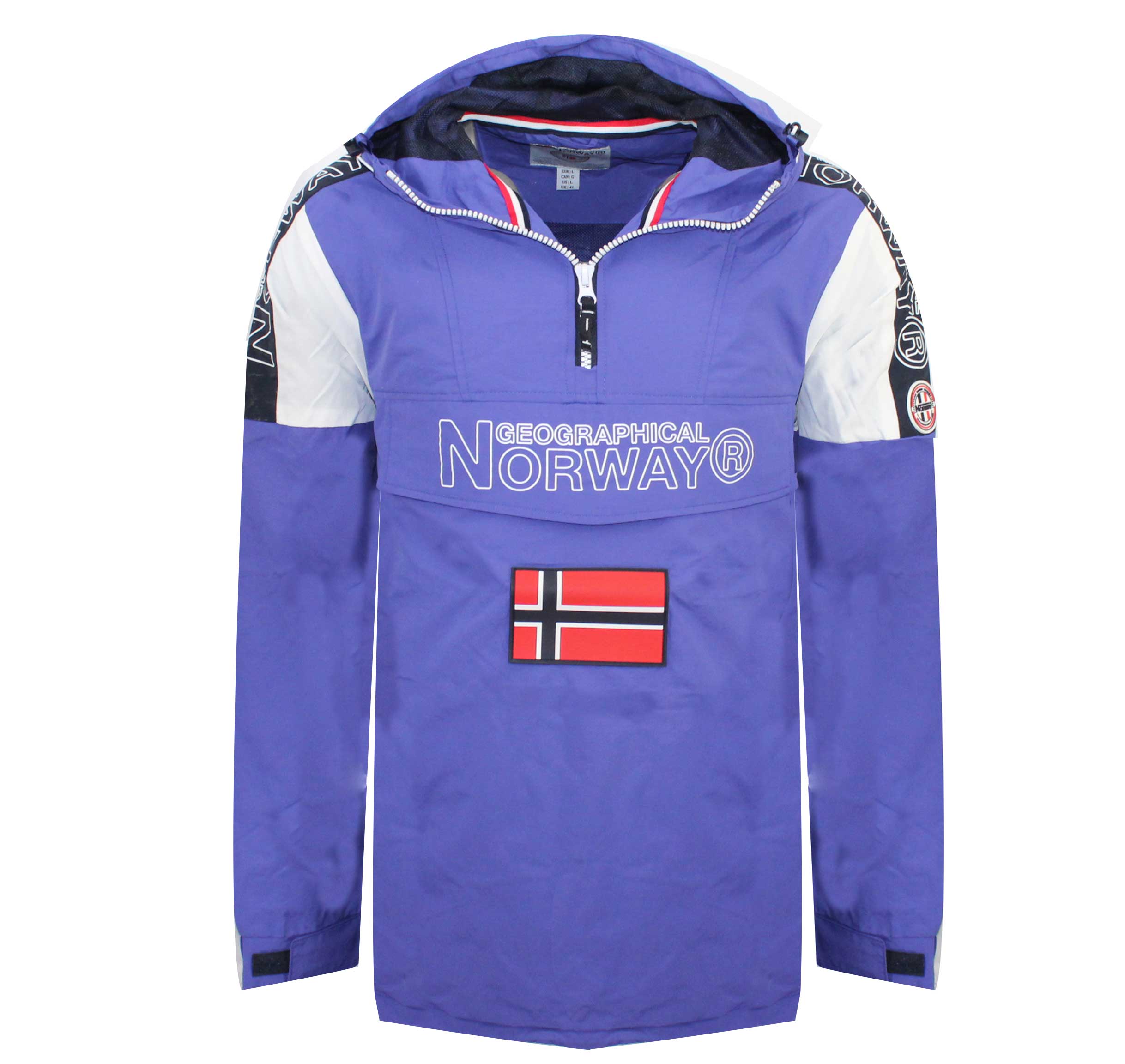 Chaqueta De Hombre Astino Half Zip Azul Eléctrico