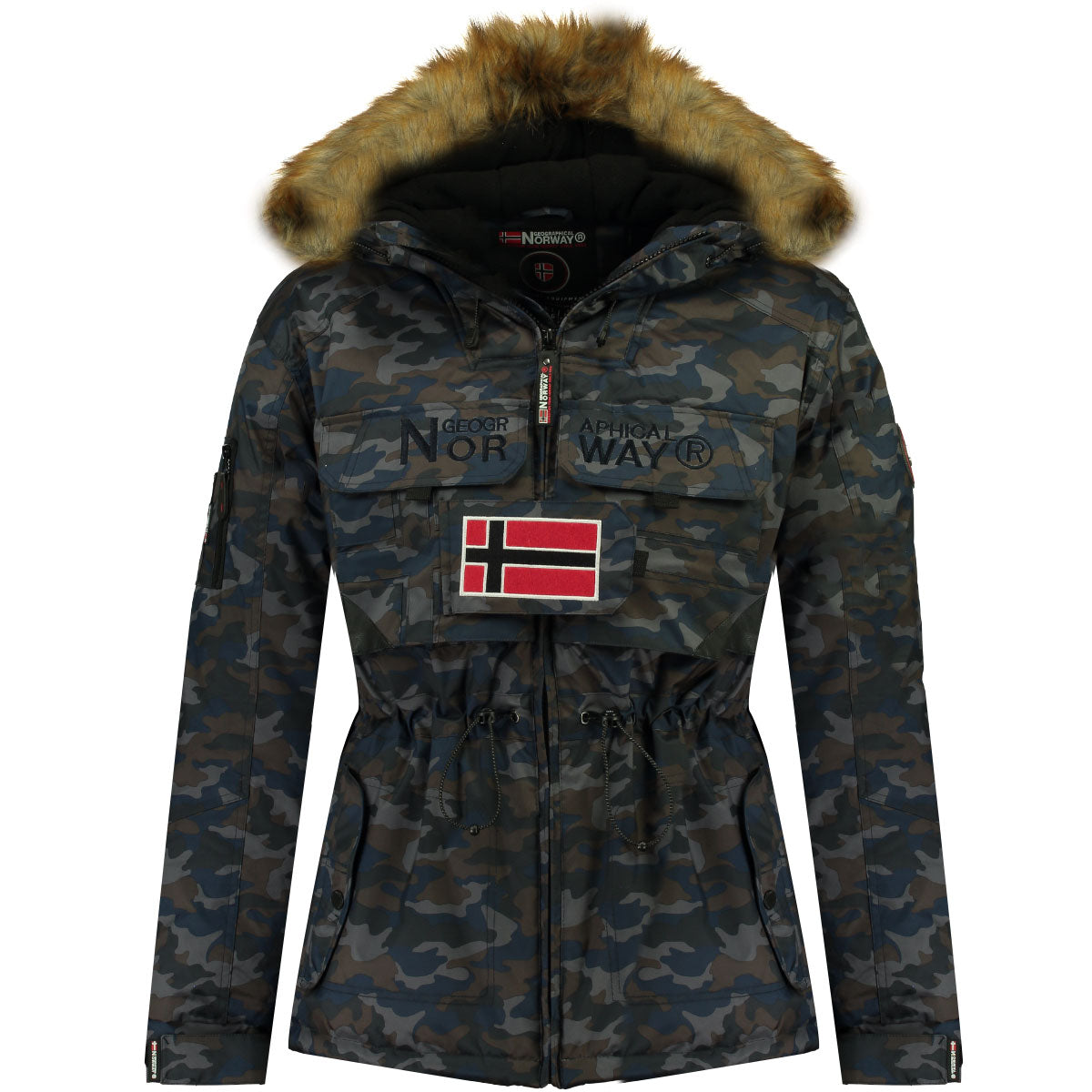 Parka Hombre Bench Camo 068 Azul Marino