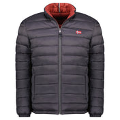 Parka De Hombre California Reversible Negro / Marrón