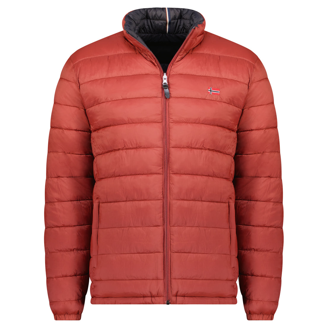 Parka De Hombre California Reversible Negro / Marrón