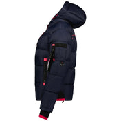 Parka De Mujer Calix Azul Marino /  Llamativo Rosa