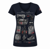 Camiseta De Mujer Jandina Ss 100 Azul Marino