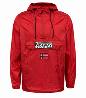 Parka De Mujer Cortavientos Downcity Rojo