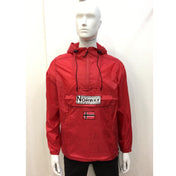 Parka Cortavientos De Hombre Downcity Rojo