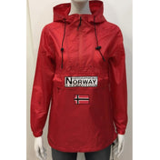 Parka De Mujer Cortavientos Downcity Rojo