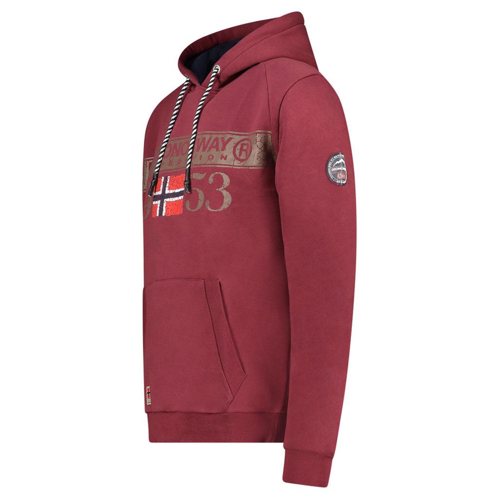 Sudadera De Hombre Fastlife Burdeos