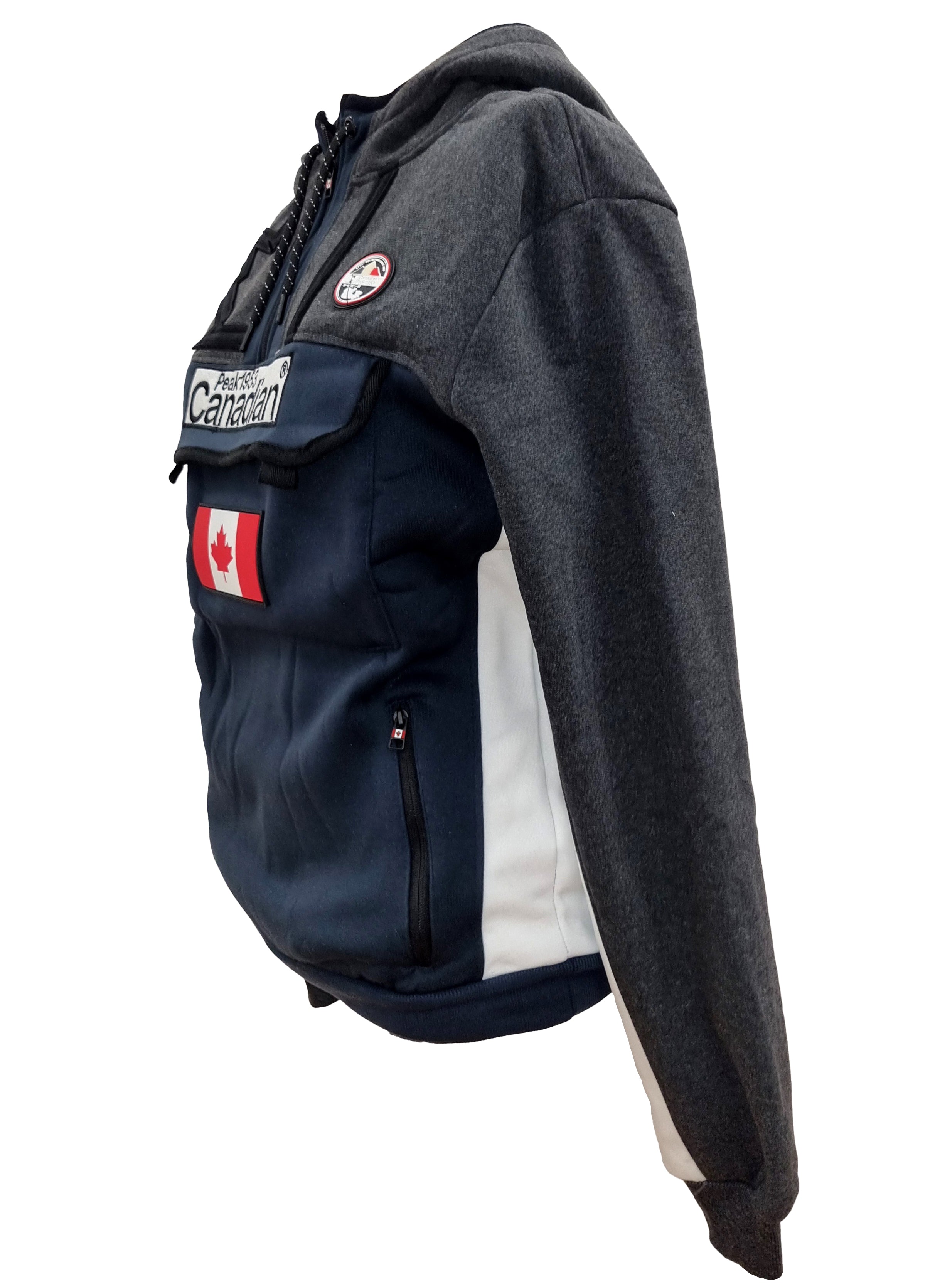 Sudadera De Hombre Fitakeak Gris Oscuro / Azul Marino