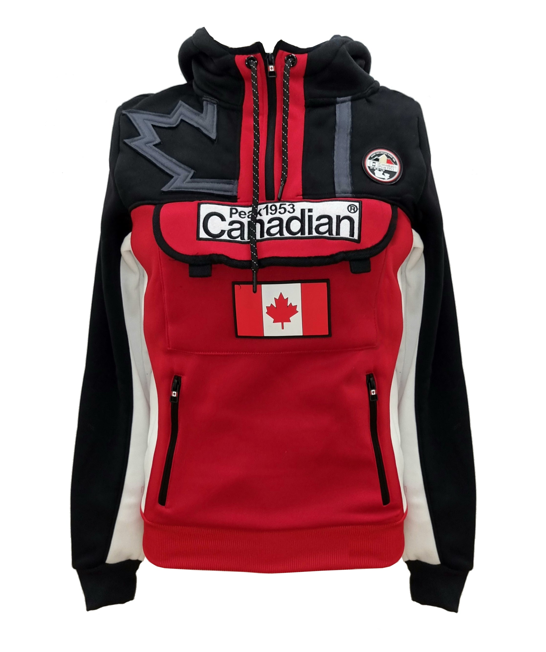 Sudadera De Hombre Fitakeak Negro / Rojo