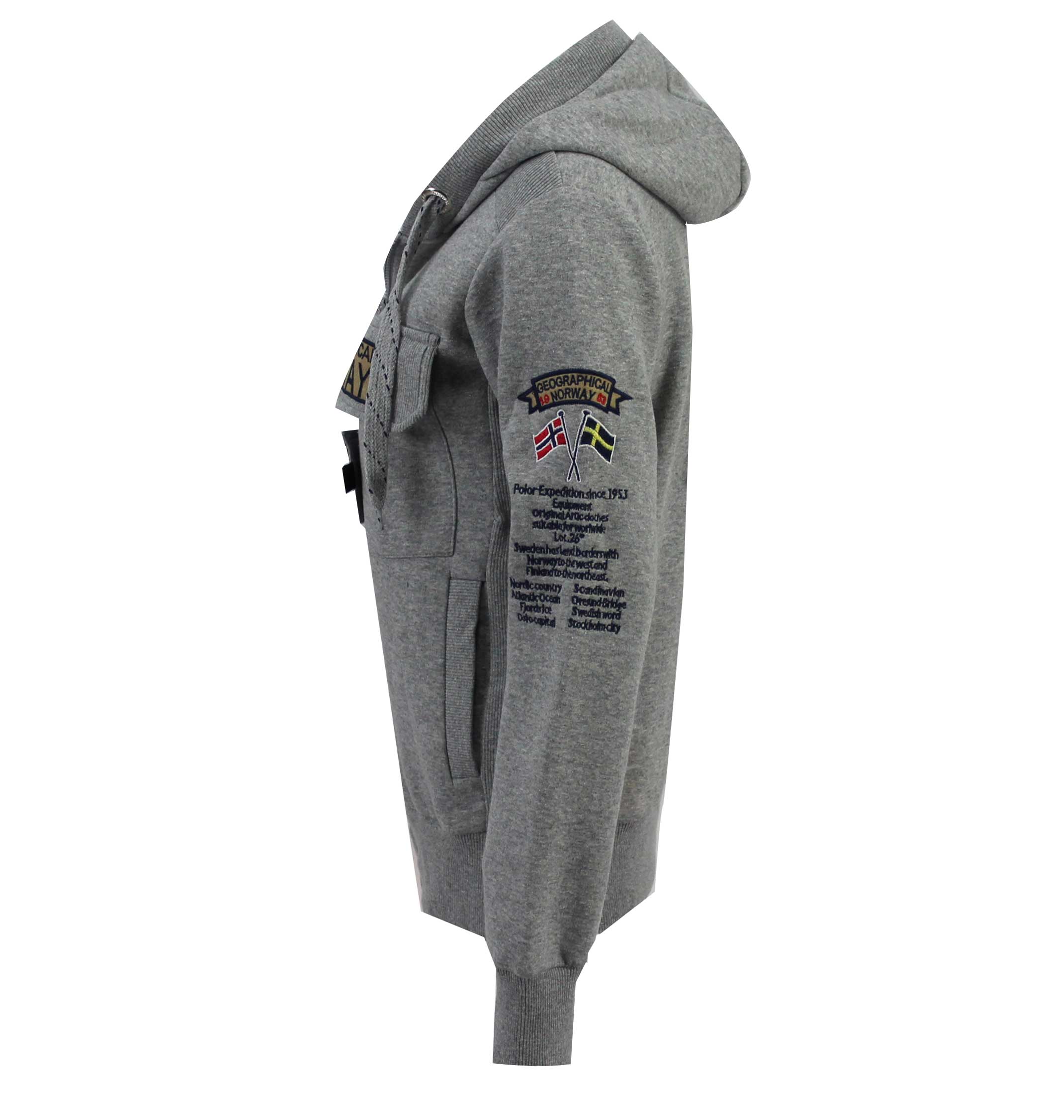 Sudadera De Niña Gymclass Full Zip Gris Melange