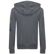 Sudadera De Hombre Gymclass Full Zip Gris Oscuro
