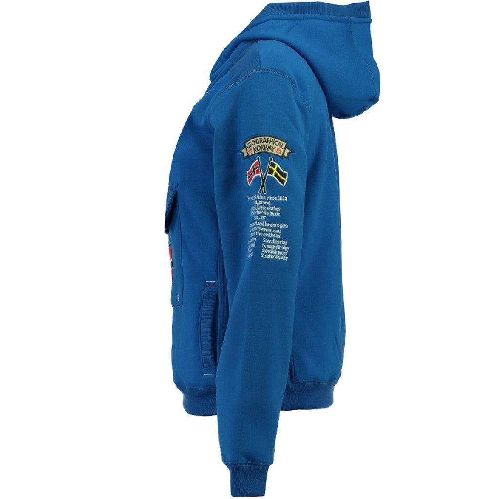 Sudadera De Hombre Gymclass Azul Eléctrico