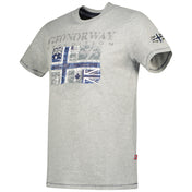 Camiseta De Hombre Jalon Gris Claro
