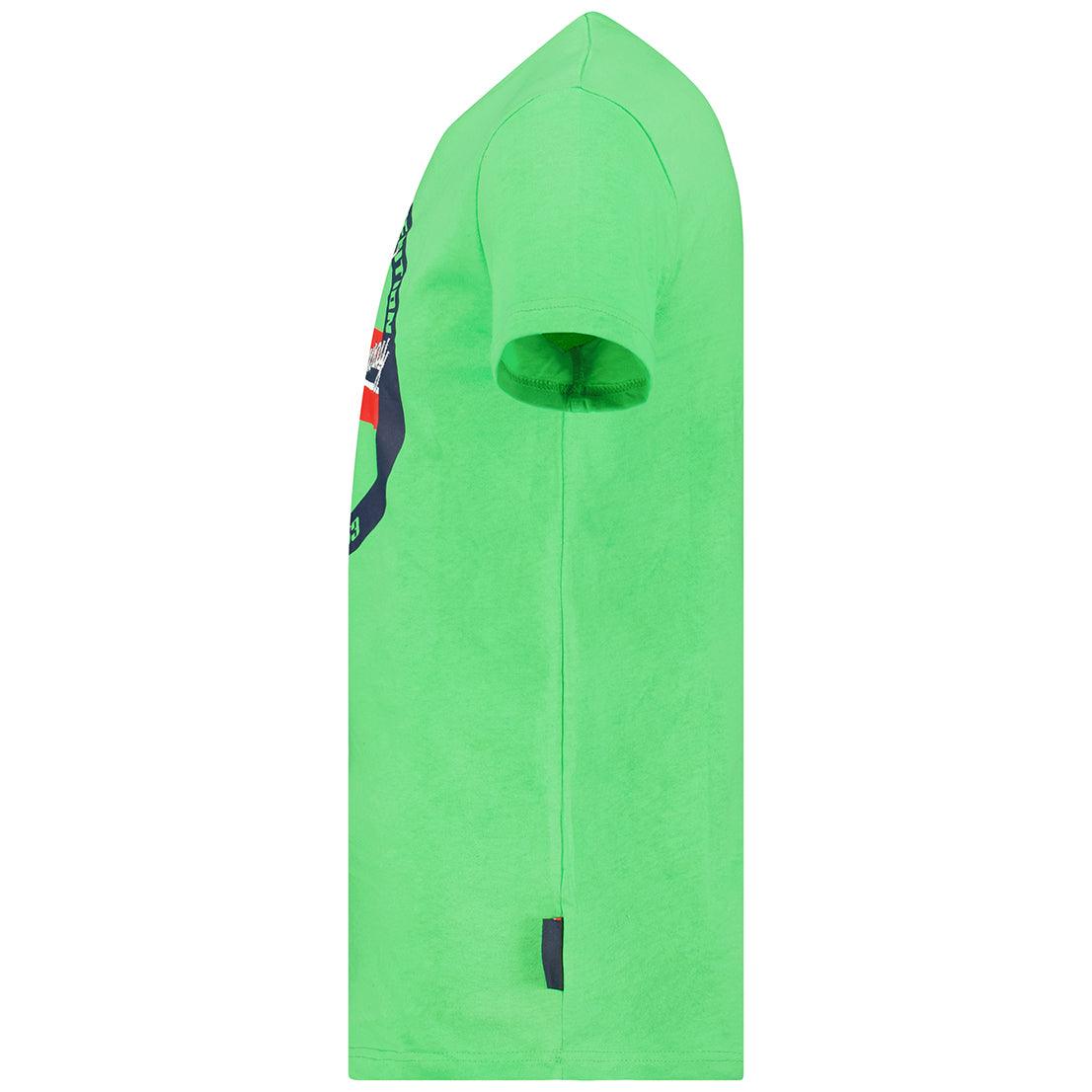 Camiseta Hombre Jaris Verde Llamativo