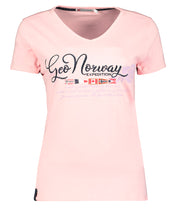Camiseta De Mujer Jeanne Rosa Claro