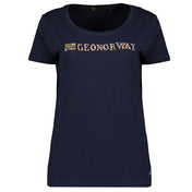 Camiseta De Mujer Jefolly  Azul Marino