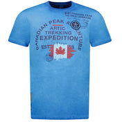 Camiseta Hombre Jergeneak Azul Eléctrico