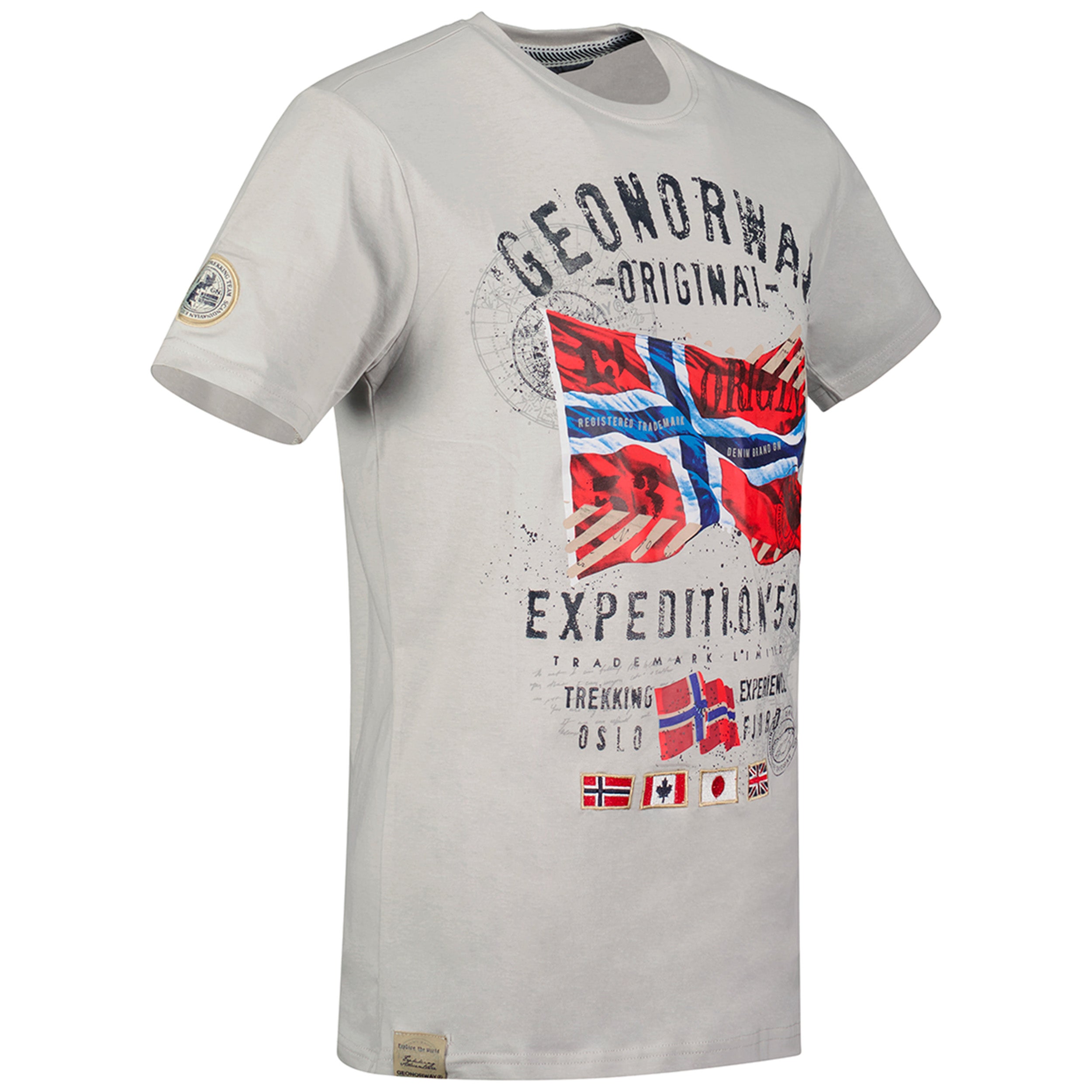 Camiseta Hombre Jitchen Gris Claro