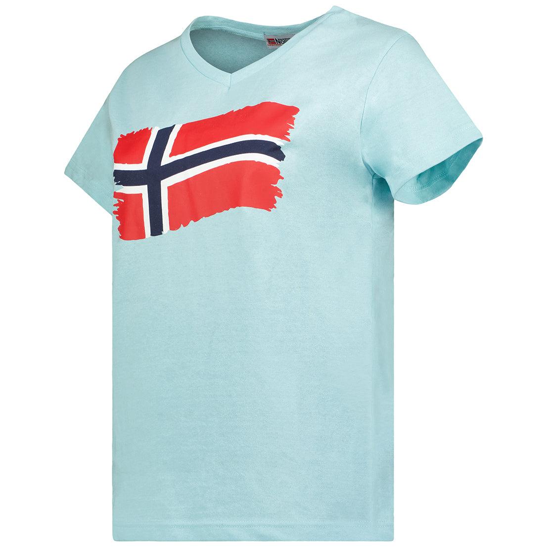 Camiseta De Mujer Jorence Azul Cielo
