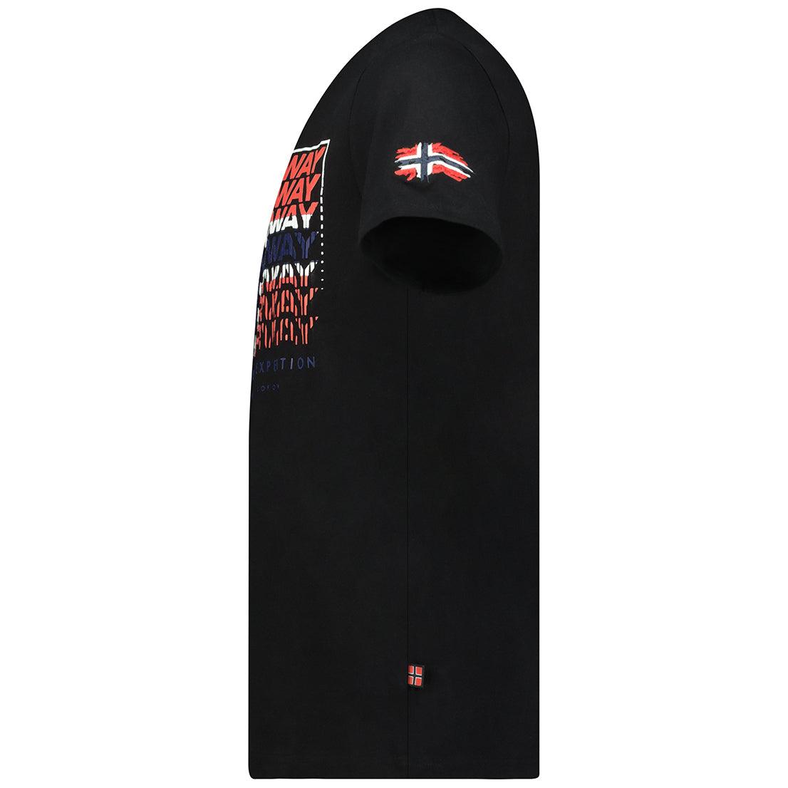 Camiseta De Hombre Joroway Negro