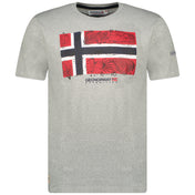 Camiseta De Hombre Jpalm  Gris Melange