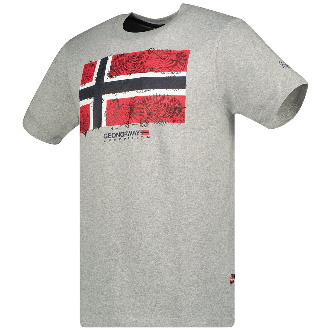 Camiseta De Hombre Jpalm  Gris Melange