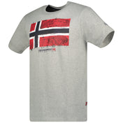 Camiseta De Hombre Jpalm  Gris Melange