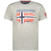 Camiseta Hombre Jrusty Gris Melange