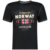 Camiseta De Hombre Juitre Negro