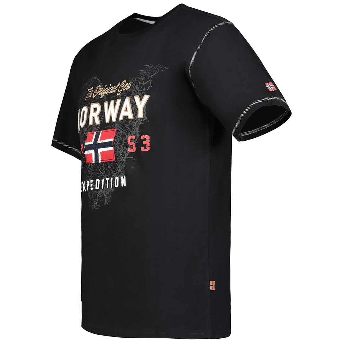 Camiseta De Hombre Juitre Negro