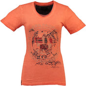 Camiseta De Mujer Justa Coral