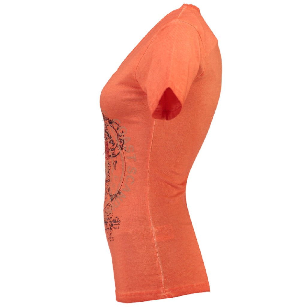 Camiseta De Mujer Justa Coral
