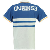 Polo De Hombre Kails Azul Eléctrico/ Blanco