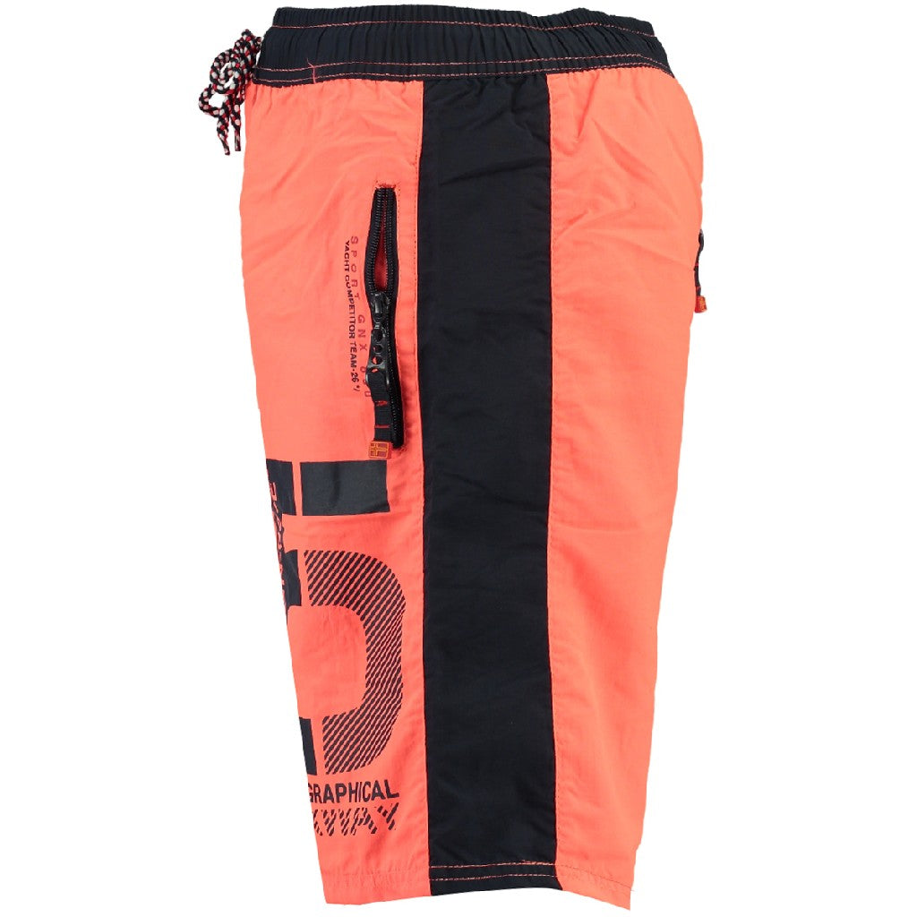 Bañador Hombre Qraviara Coral Fluor