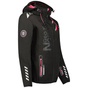 Chaqueta Softshell De Mujer Reine Negro / Llamativo Rosa
