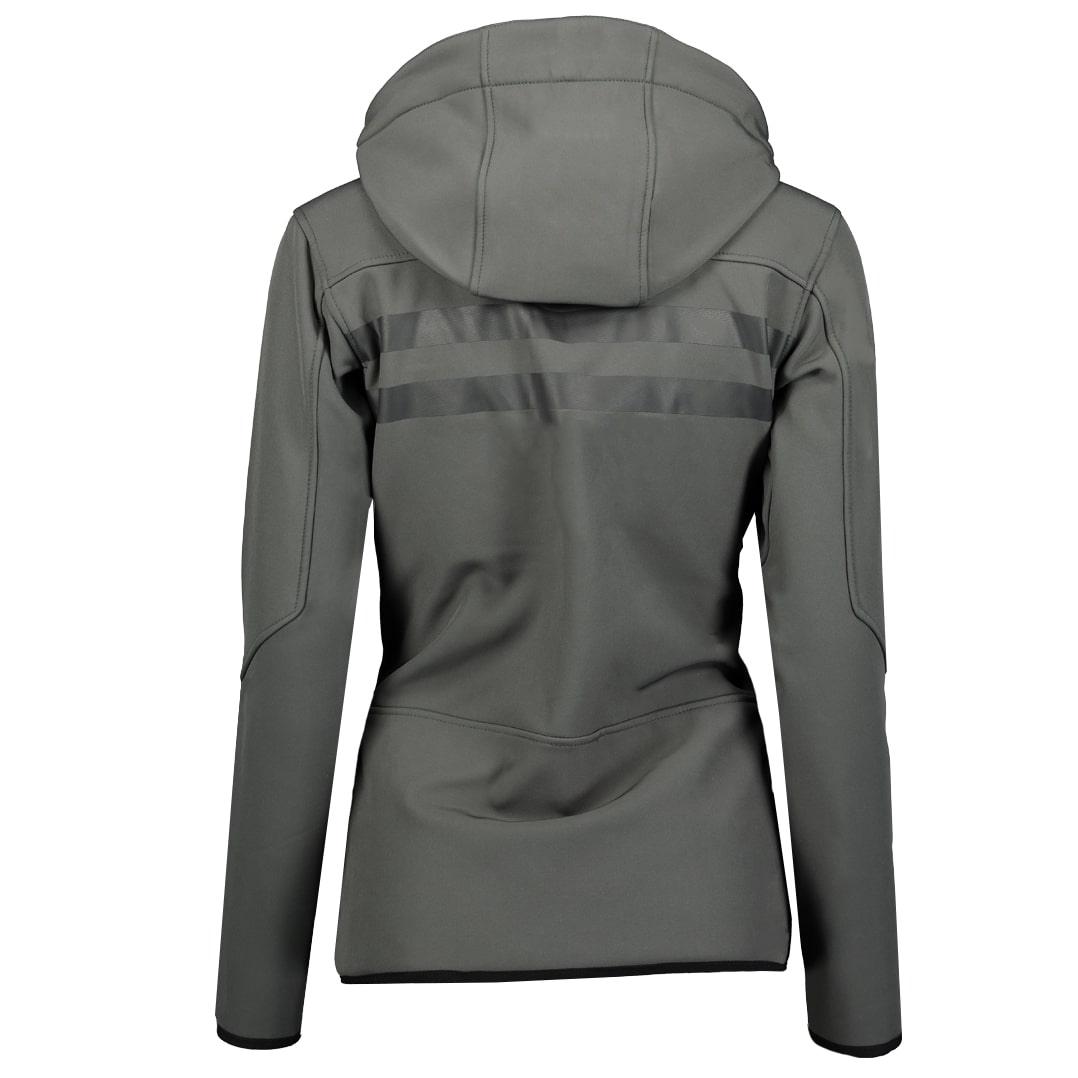 Chaqueta Softshell De Mujer Reine Gris Oscuro / Naranja