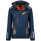Chaqueta Softshell De Mujer Reine Azul Marino /  Naranja Fluor