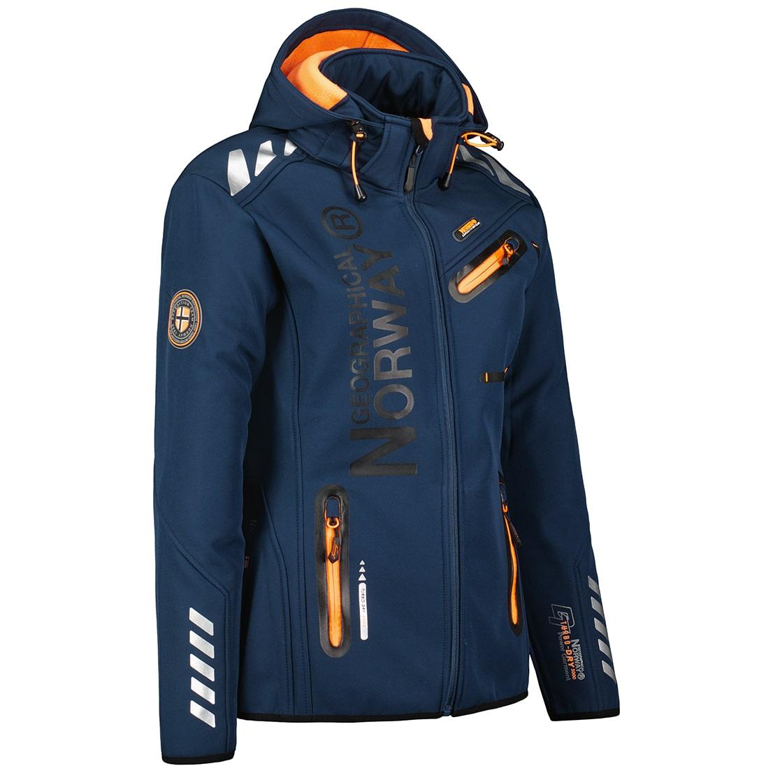 Chaqueta Softshell De Mujer Reine Azul Marino /  Naranja Fluor