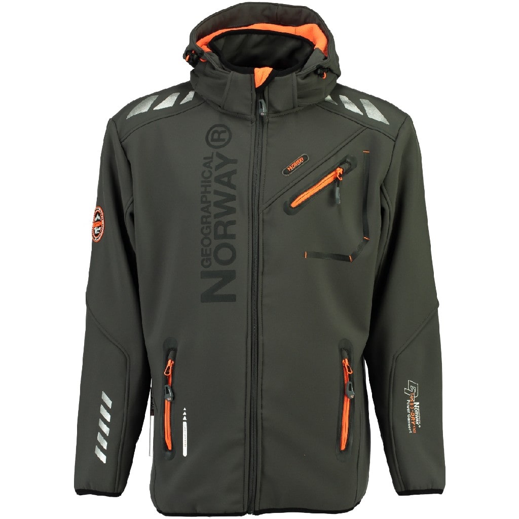 Softshell Niño Royaute Gris Oscuro / Naranja