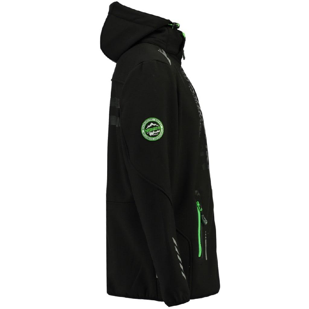 Chaqueta Softshell Hombre Royaute Black / Fluo Green